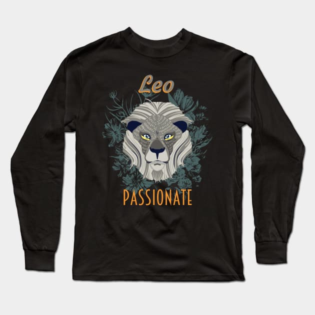 Leo sign of the zodiac Leo Long Sleeve T-Shirt by Foxxy Merch